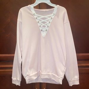 Pale Pink Sweatshirt